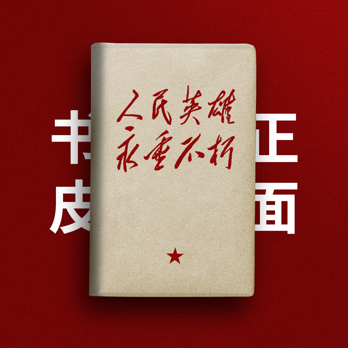 红色文化人民英雄永垂不朽个性小众文艺A5布面书衣a6书皮手帐本
