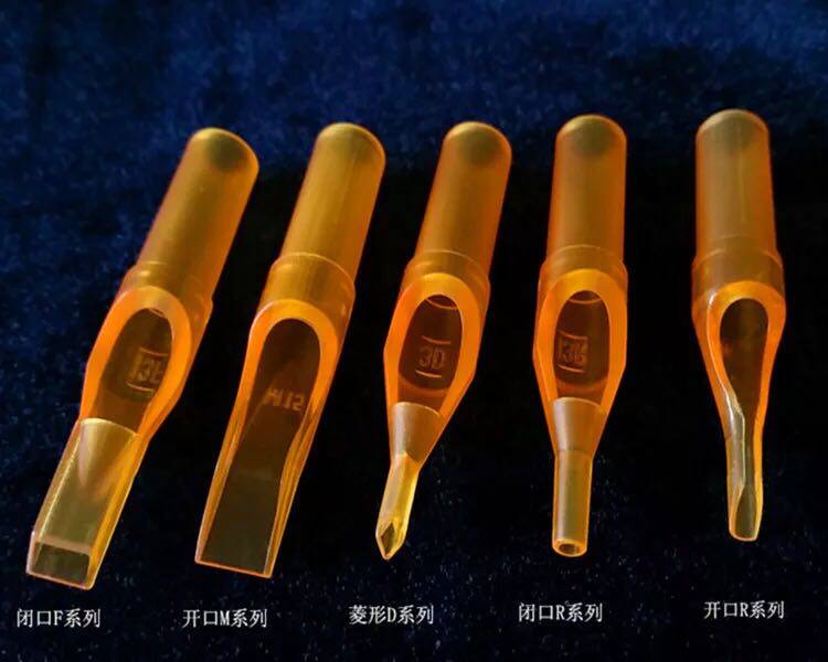 杰刺纹身器材一次性黄色金鲨 闭口 纹身短针嘴 针嘴套装 耗材