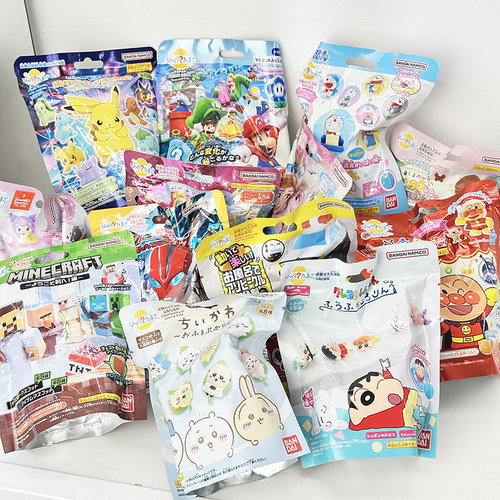 日本BANDAI万代儿童卡通玩具洗澡入浴剂泡澡球盲盒浴盐沐浴球