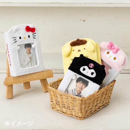 现货日本三丽鸥kitty卡片收纳册限定毛绒应援卡册相片小相册本