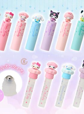 日本三丽鸥可爱kitty美乐蒂卡通头润唇膏保湿 滋润护手霜 指缘油