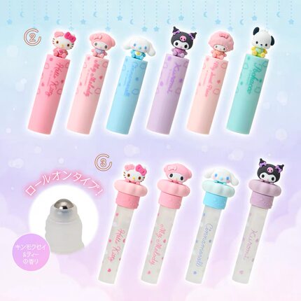 日本三丽鸥可爱kitty美乐蒂卡通头润唇膏保湿 滋润护手霜 指缘油