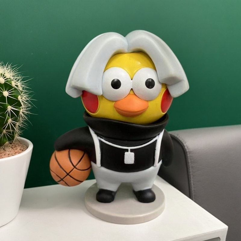 鸡你太美蔡徐坤鸡哥手办小黑子恶搞IKUN坤坤潮流公仔模型车载摆件