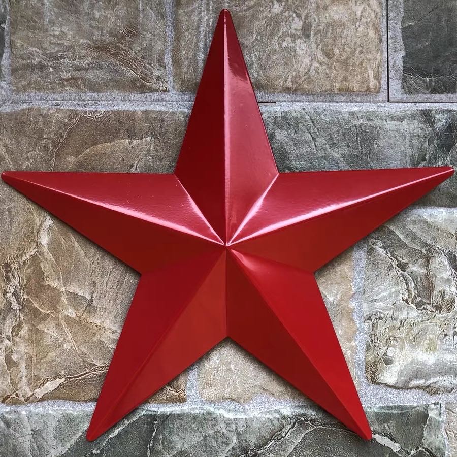 红色五角星办公室墙壁装饰装饰
