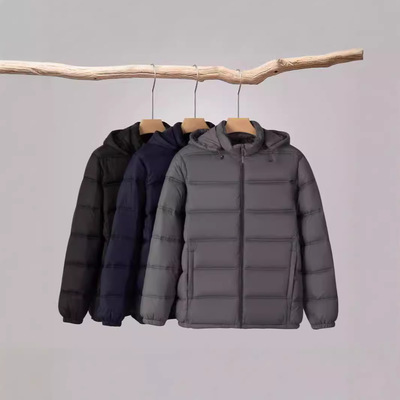 秋冬季男士棉衣加厚连帽棉袄可拆卸帽子棉服中青年短款棉服男外套