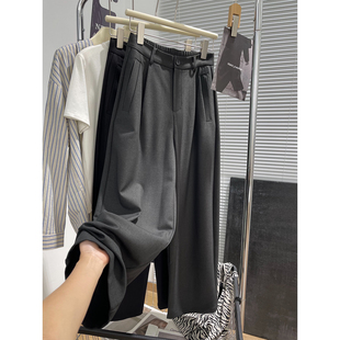 裤 特价 松弛抗皱西装 女松紧高腰阔腿裤 福利立体剪裁藏肉遮胯休闲裤