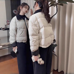 羽绒棉服女短款棉袄冬季新款2025高级感小个子洋气宽松棉衣外套