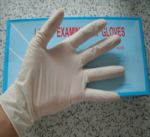 Late examination  gloves一次性乳胶黄色乳白色手套