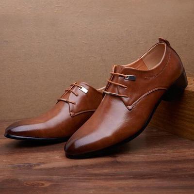 Men Comfort Dress UP Shoes Man leather Oxfords Classic shoe