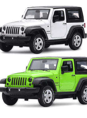 1:32吉普JEEP车模越野车声光回力儿童合金玩具盒装 88331