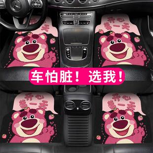 汽车脚垫主副驾通用单片卡通款硅藻泥防脏易清洗半包围主驾驶单片