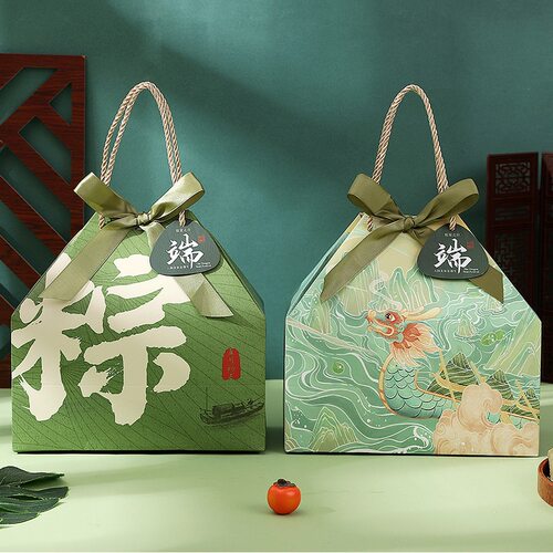 2026新款端午节手提袋礼品袋粽子咸鸭蛋礼盒包装盒公司酒店礼品盒