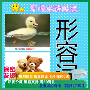 自闭症儿童ABA教学认知形容词卡片丰富语言提升对话康复训练教具