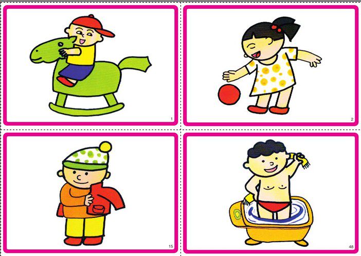 新款包邮动作动词真人卡片思维儿童康复训练卡语言提升对话学习