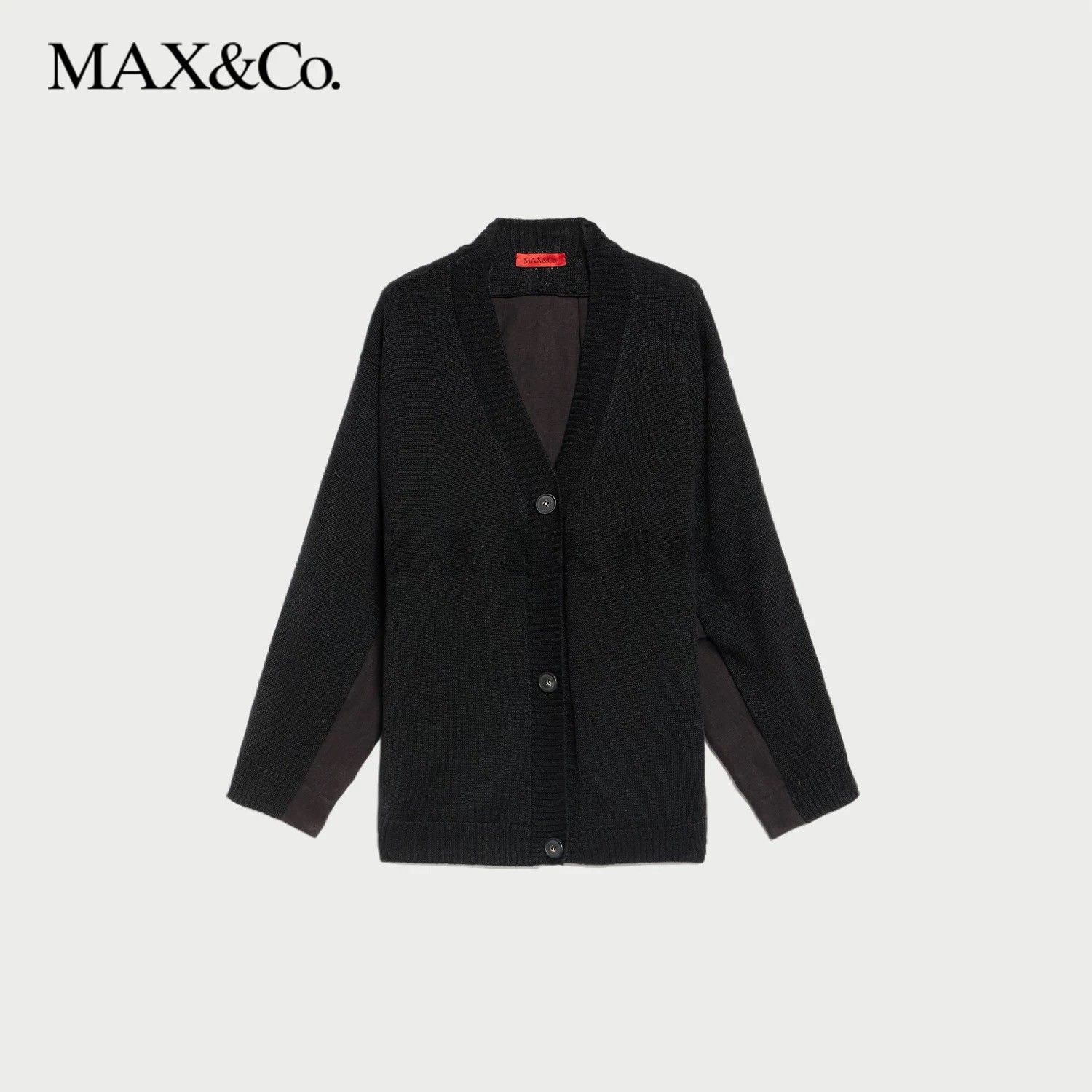 意大利专柜代购MAX&Co 25春夏MAXCO亚麻混纺单排扣针织开衫NERINE