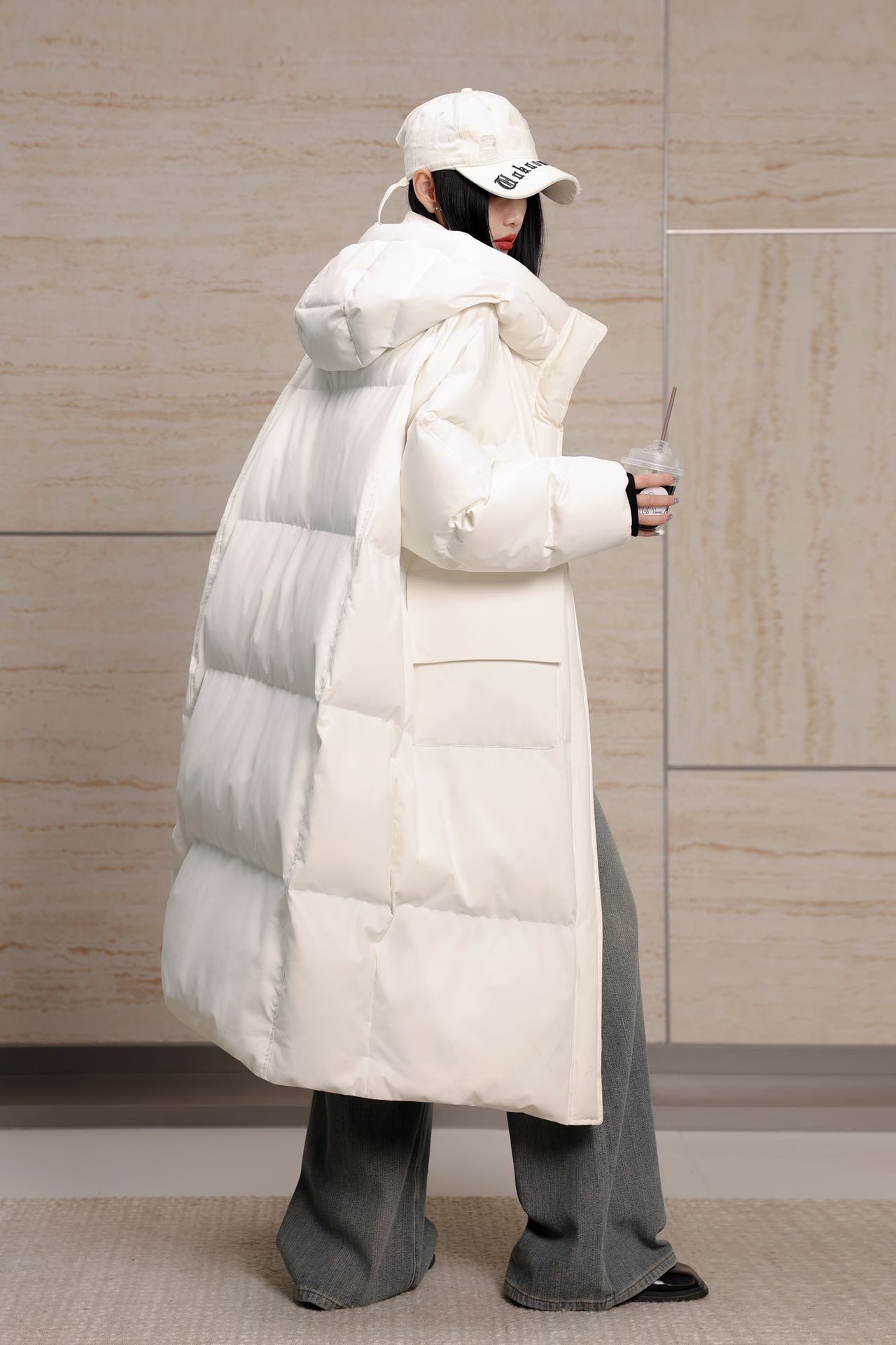 冬季新款韩版宽松保暖加厚白鸭绒外套