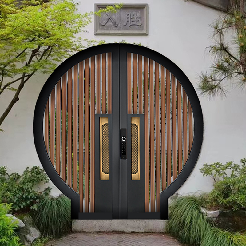 春喜月亮门圆门庭院门铝艺门