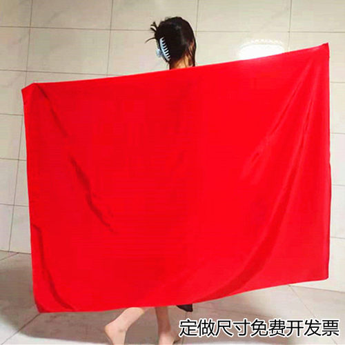 红色绸缎舞蹈红方巾道具红丝巾红旗颂舞蹈红绸芳华同款红纱巾