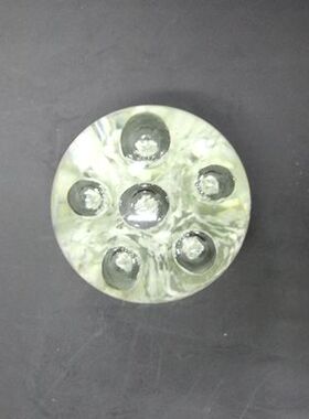 气泡万花球：发财镇纸，料器工艺摆件，淄博特产，广交会参送品。