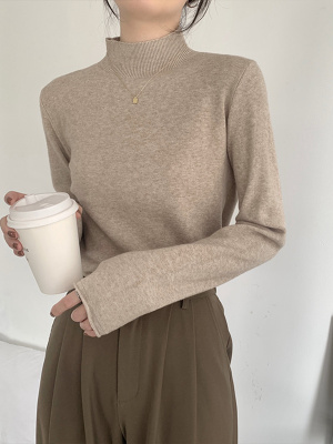 高领打底衫女2025新款秋冬季内搭可外穿轻奢高级感毛衣针织衫上衣
