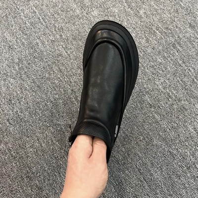 7928头层牛皮休闲板鞋新款高帮男士黑色鞋透气加绒韩版休闲男皮鞋