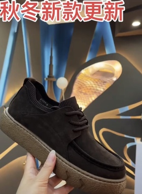 H1037欧货时尚秋季牛皮新款商务休闲舒适圆头时尚百搭牛皮鞋男