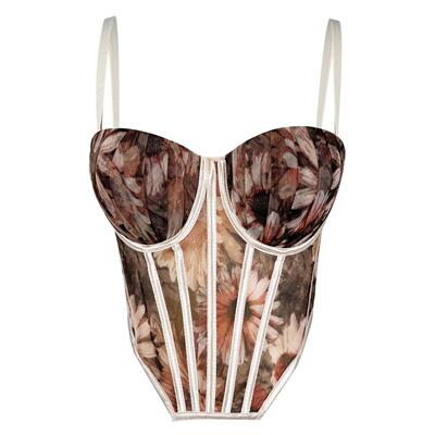 Women's tops蕾丝性感吊带背心气质修身带胸垫鱼骨胸衣显瘦上衣女