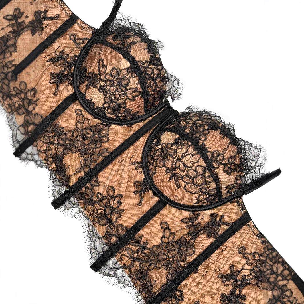 Sports bra elastic integrated cup fishbone camisole vest