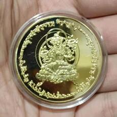 Китайская карта защиты от несчастий 莲师佛母益西措嘉圆大乐佛母纪念日，绿度母纪念币可镶嵌佛牌