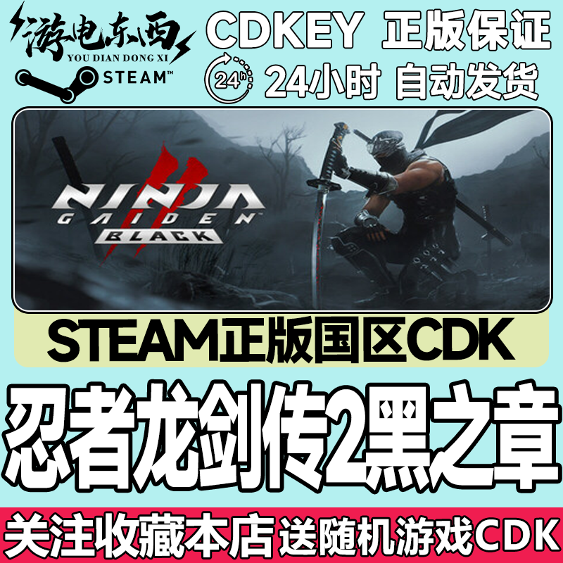 Steam正版 忍者龙剑传2 黑之章 国区激活码CDKey
