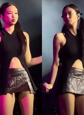 Jennie同款辣妹黑色针织挂脖吊带背心女夏辣妹设计感修身露背上衣