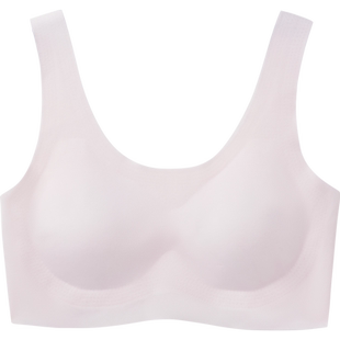 [2件]三枪少女文胸无痕无钢圈莫代尔学生发育背心2阶段防凸点内衣