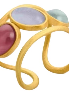 女小众设计巴特活口戒指