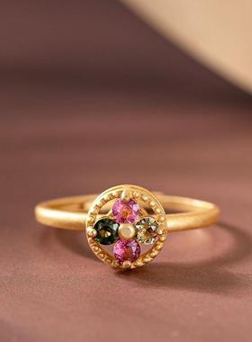 女士款民族风戒指转动可调节戒指