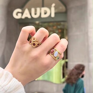 joidart戒指 情人节送礼 巴特罗之家戒指女小众复古设计开口指环