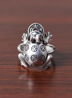 复古钱币首饰开口戒指