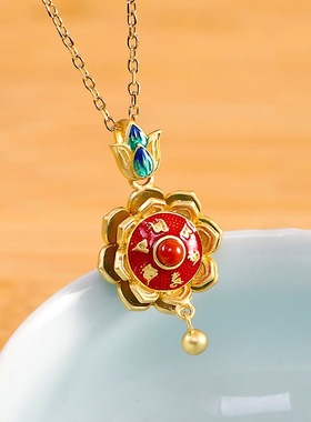 复古创意转经六字真言民族风吊坠