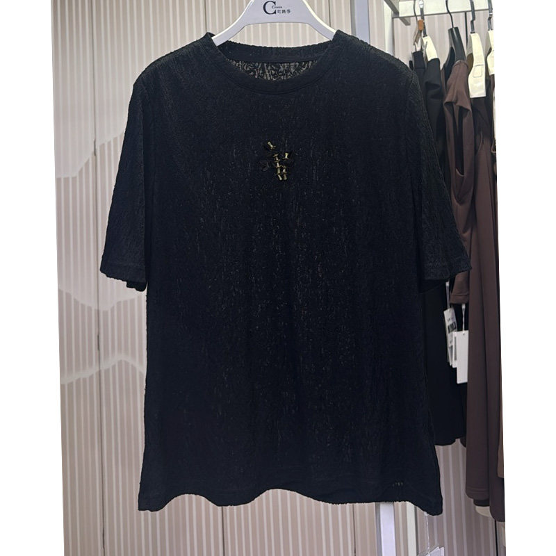 可路莎秋季女修身针织提花短毛衫