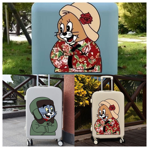 东北风猫和老鼠车卡通汤姆行李箱贴纸防水旅行箱拉杆箱装饰贴画