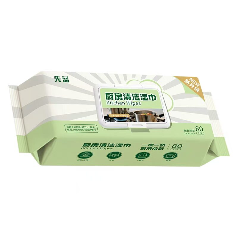 厨房湿巾去油去污渍油烟机清洁家用一次湿纸巾实惠装