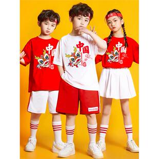 儿童表演服装幼儿园舞蹈班服装小学运动会啦啦队员啦啦队表演服装