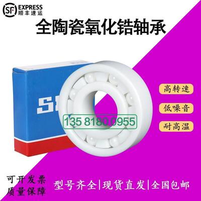 进口SKF全陶瓷氧化锆轴承6014 6015 6016 6017 6018 6019 6020CE