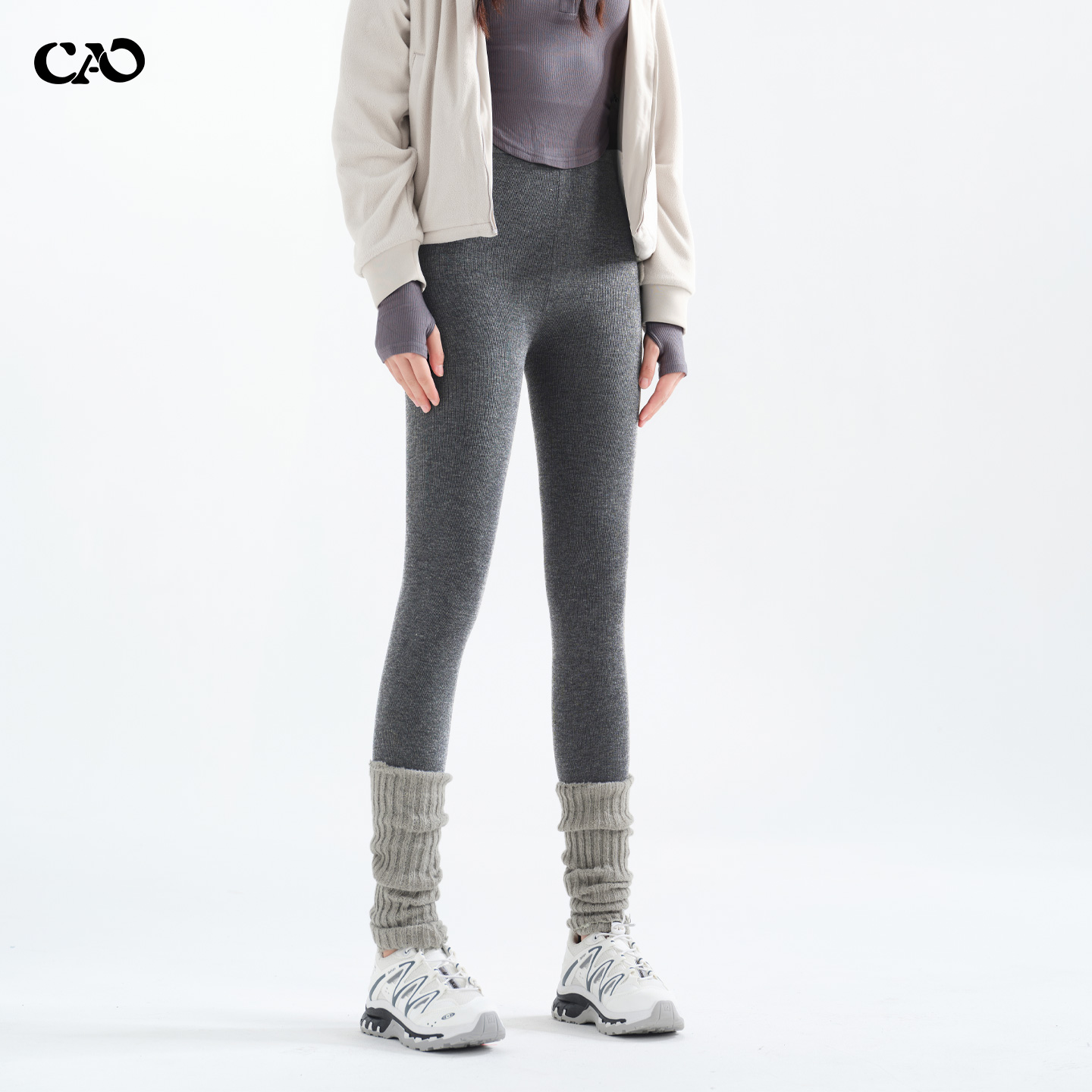 打底裤女秋冬高腰加绒加厚外穿保暖内外穿配裙子的踩脚连袜棉裤子