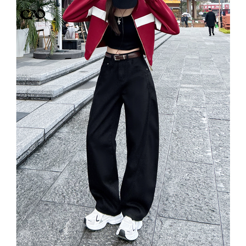 弯刀镰刀裤长裤高腰新款