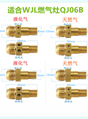 适合万家乐QJ06B燃气灶喷嘴气嘴改气源液化气天然气人工煤气沼气