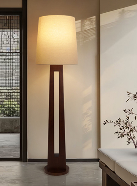 客厅沙发边落地灯新中式简约酒店大堂板房工程别墅卧室书房立式灯