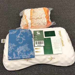 泰国皇家Royal Latex乳胶枕头成人美容按摩枕护肩枕进口天然乳胶