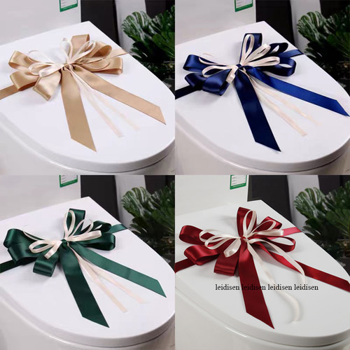 马桶摆件封条缎带装饰拉花