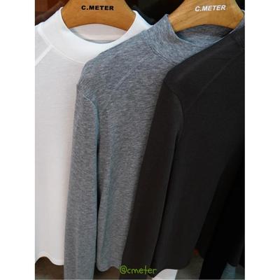 打底衫显瘦毛针织衫半高领