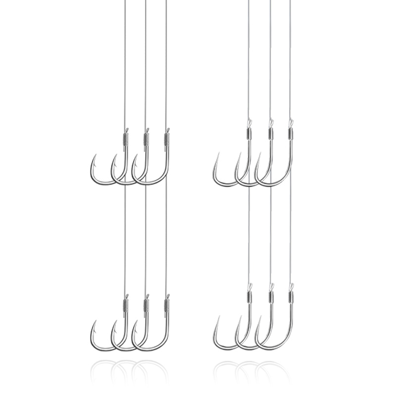 直供鲢鳙鱼钩成品l子线双钩绑好伊势尼新关东有无倒刺鲢鳙专用鱼